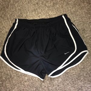 black nike athletic shorts!